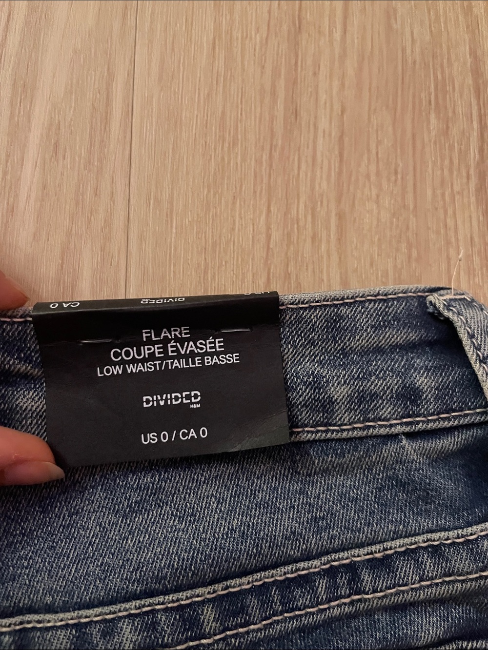 Women’s Flared Dark Blue Jeans - Picture 4 of 4